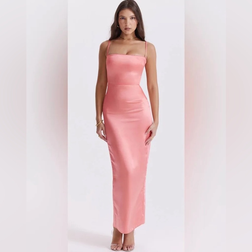 House of CB Costanza peach dress